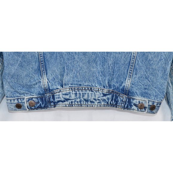 GAP  Teen Planet Friendly Washwell Denim Button Front Jacket Size XXL - Picture 5 of 8